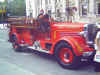 old firetruck in canada day parade