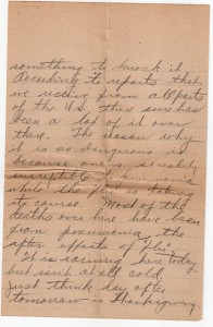 Letters home from Calvin Leroy Bruce, during WWI.